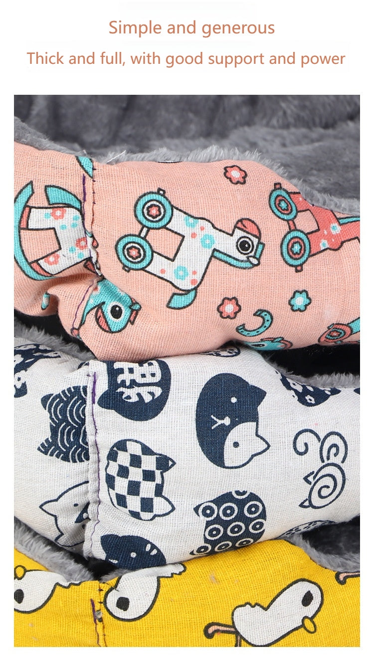 Petovia Four-Season Plush Square Dog Bed for Large Dogs