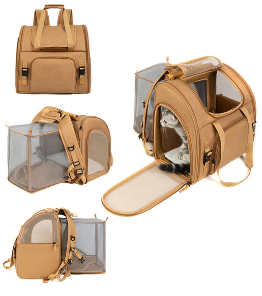 Petovia Expandable Large-Capacity Portable Cat Backpack