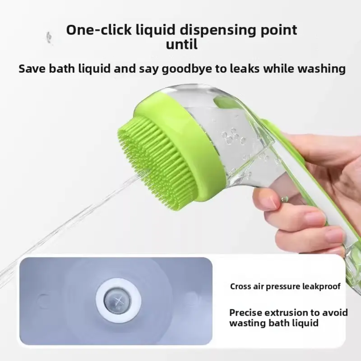 Petovia One-Press Water-Flow Bath Brush – Easy Pet Bathing & Massage Tool