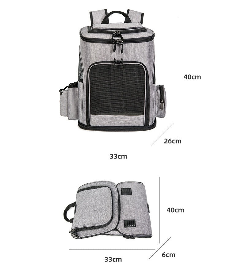 Petovia Expandable Large-Capacity Portable Cat Backpack