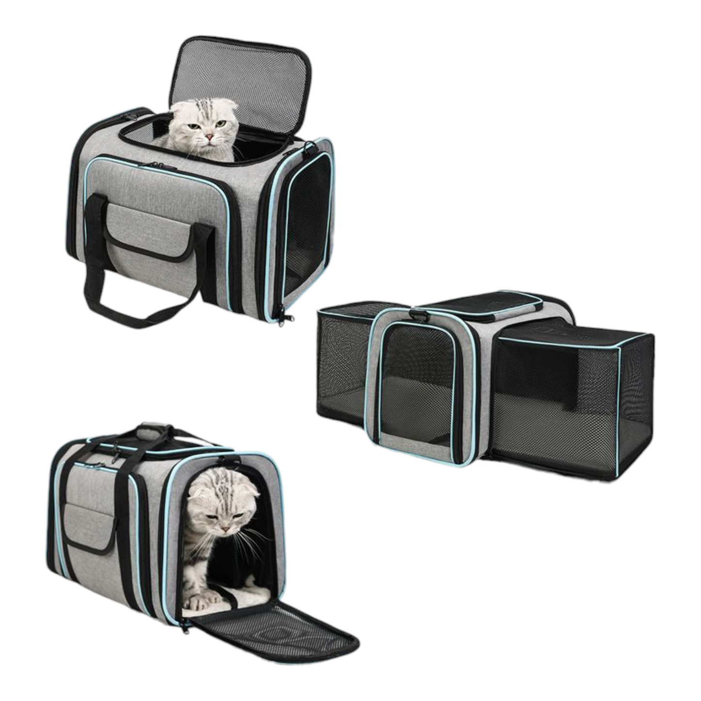 Petovia Expandable Foldable Large-Breathable Pet Shoulder & Hand Carrier