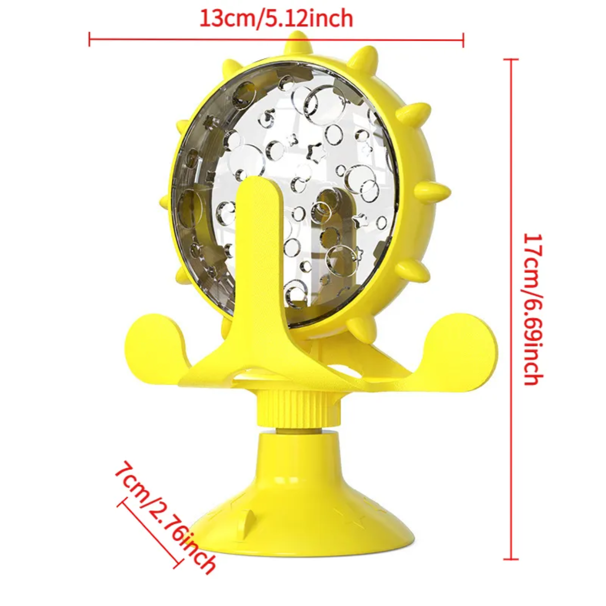 Petovia Cat Treat Dispensing Spinner Toy