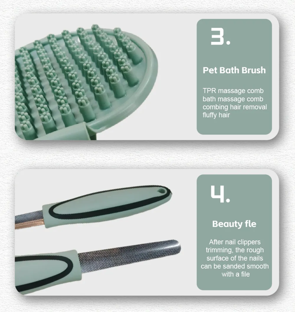 Petovia Premium Pet Cleaning & Grooming 8-Piece Set