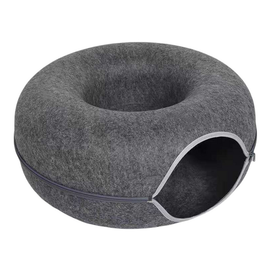 Petovia Felt Semi-Enclosed Pet Nest – Removable Washable Felt Cat Bed