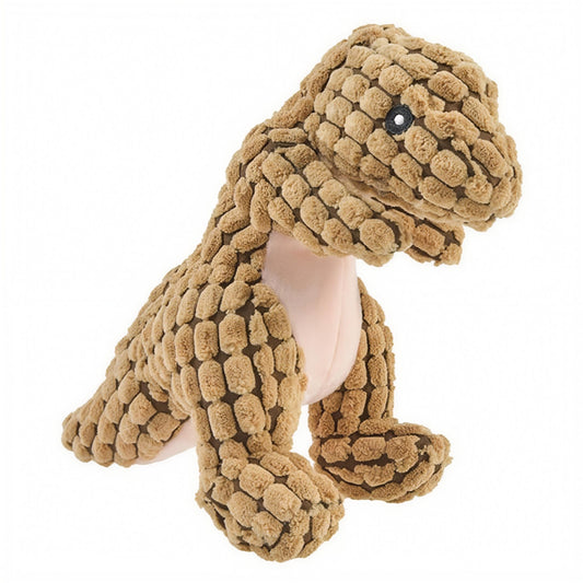 REXY - Petovia Squeaky Plush Dog Toy（Tan）
