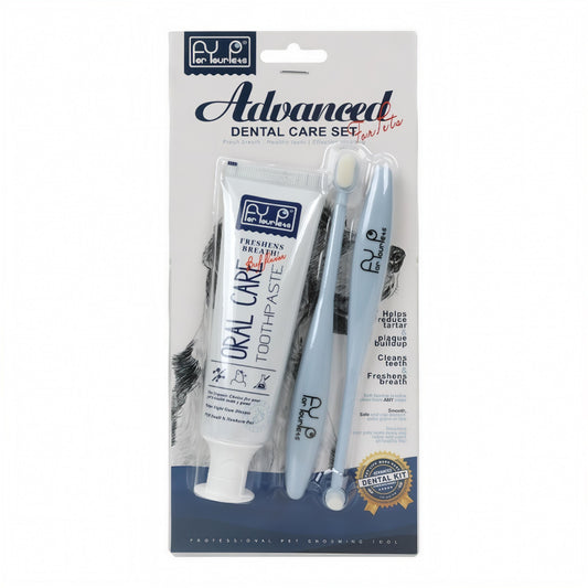 Petovia Pet Dental Care Set – Toothpaste & Toothbrush Duo for Cats & Dogs