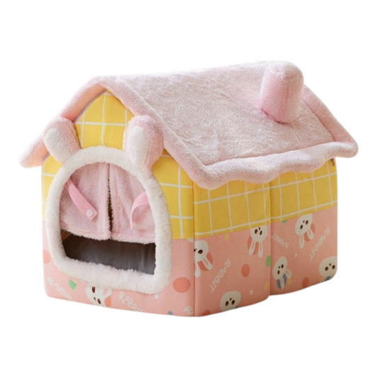 Petovia Cozy Cat House – Autumn & Winter Insulated Enclosed Pet Cave Bed