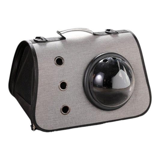 Petovia Portable Cat Carrier Bag | Stylish Space Capsule Shoulder Bag for Cats | Breathable & Large Capacity