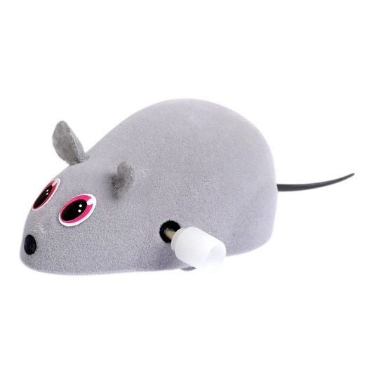 Petovia Plush Simulation Mouse Cat Toy – Interactive Furry Mouse Toy for Cats
