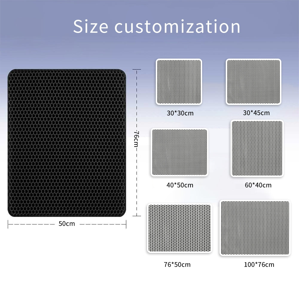 Petovia Cat Litter Trapping Mat | Waterproof Anti-Slip Double-Layer Paw Cleaner