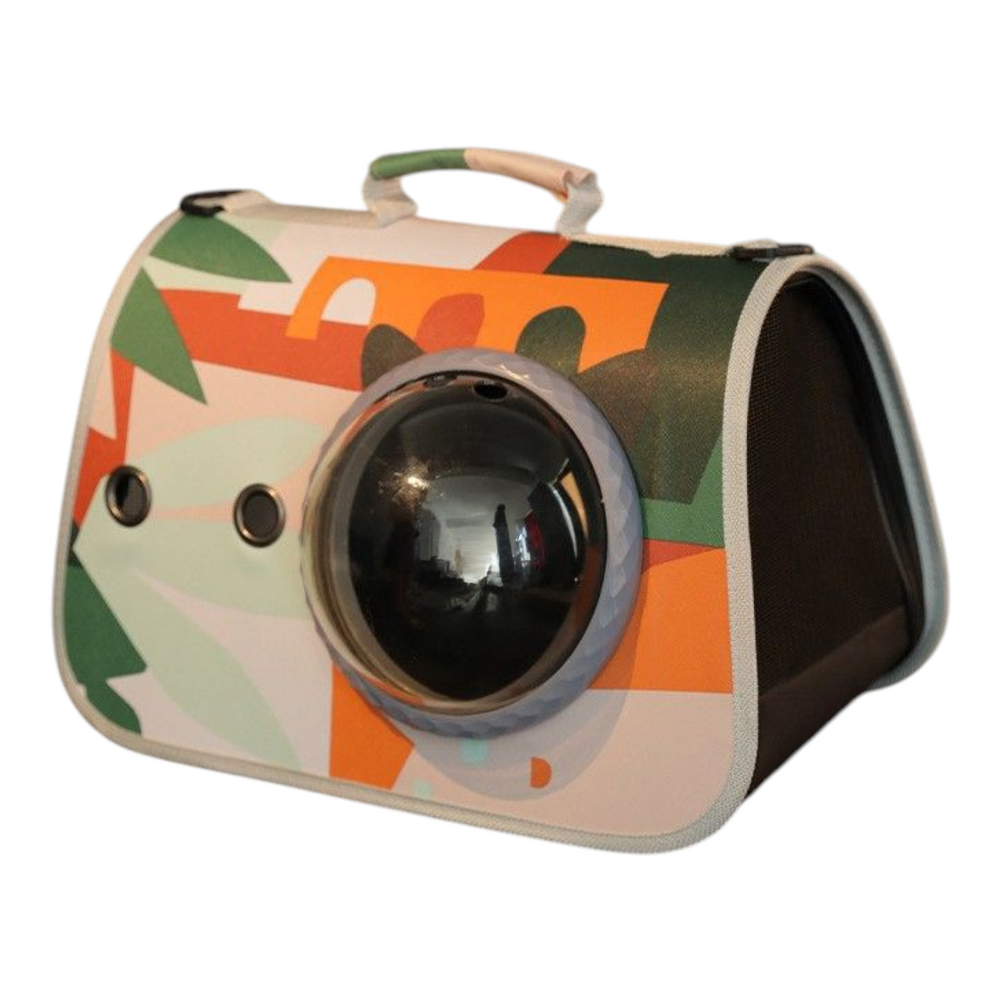 Petovia Portable Cat Carrier Bag | Stylish Space Capsule Shoulder Bag for Cats | Breathable & Large Capacity