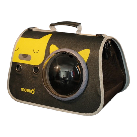 Petovia Portable Cat Carrier Bag | Stylish Space Capsule Shoulder Bag for Cats | Breathable & Large Capacity