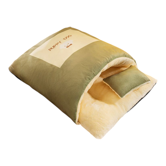 Petovia Autumn & Winter Cartoon Semi-Enclosed Sleeping Bag Bed
