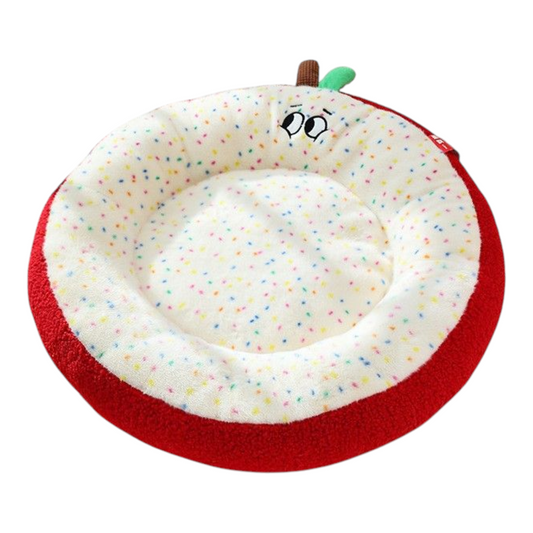 Petovia Litchi-Texture Cat Bed | Cozy Semi-Enclosed Plush Pet Nest