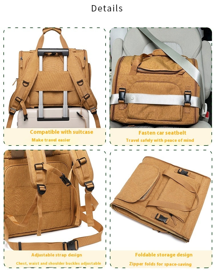 Petovia Expandable Large-Capacity Portable Cat Backpack