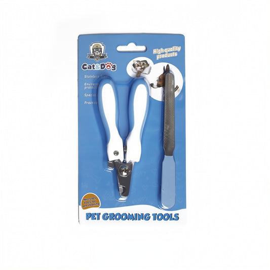 Petovia Stainless-Steel Pet Nail Scissors with Nail File Set
