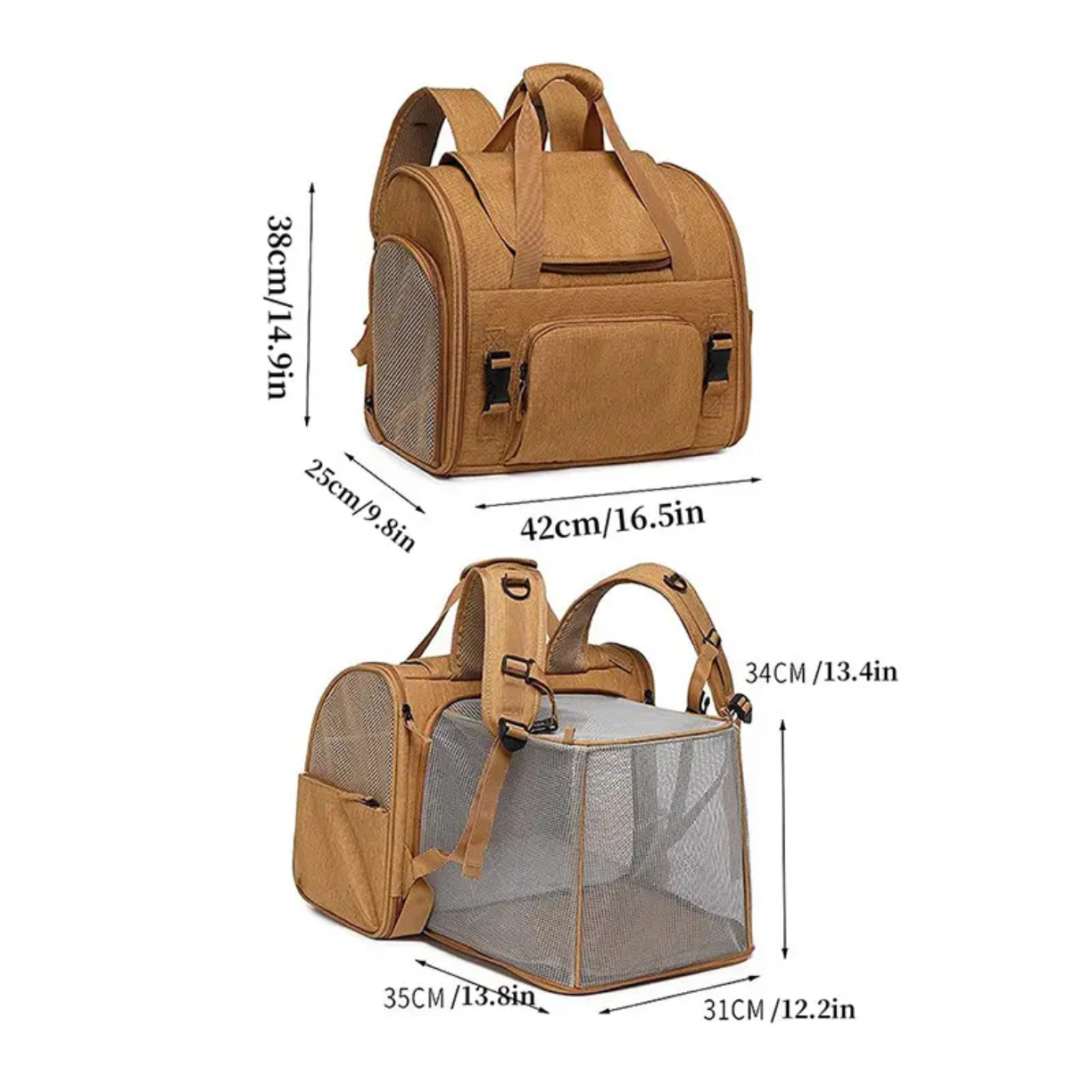 Petovia Expandable Large-Capacity Portable Cat Backpack