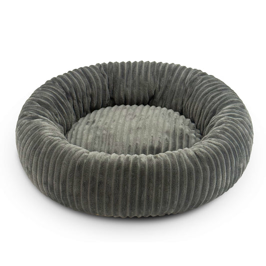 Petovia Flannel Round Dog Bed | Warm Winter Pet Nest