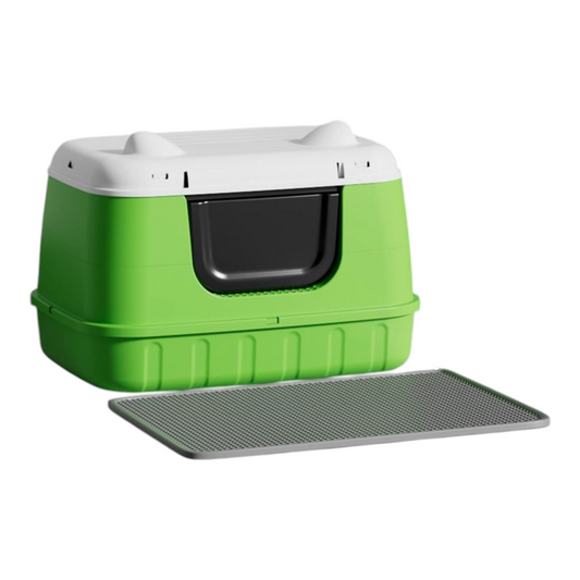 Petovia Semi-Enclosed Odour-Control Cat Litter Box with Splash-Proof Design