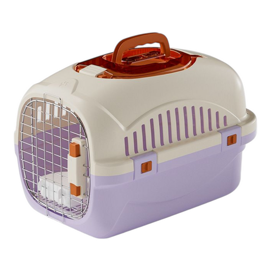 Petovia Hard-Shell Pet Travel Carrier with Ventilated Base & Top Opening – Airline Approved Cat & Dog Crate