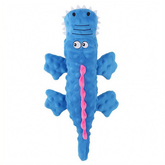 CHOMPY - Petovia Squeaky Plush Dog Toy（Blue）