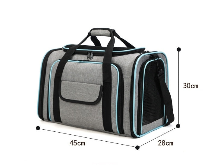 Petovia Expandable Foldable Large-Breathable Pet Shoulder & Hand Carrier