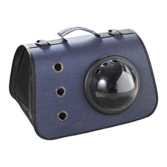 Petovia Portable Cat Carrier Bag | Stylish Space Capsule Shoulder Bag for Cats | Breathable & Large Capacity