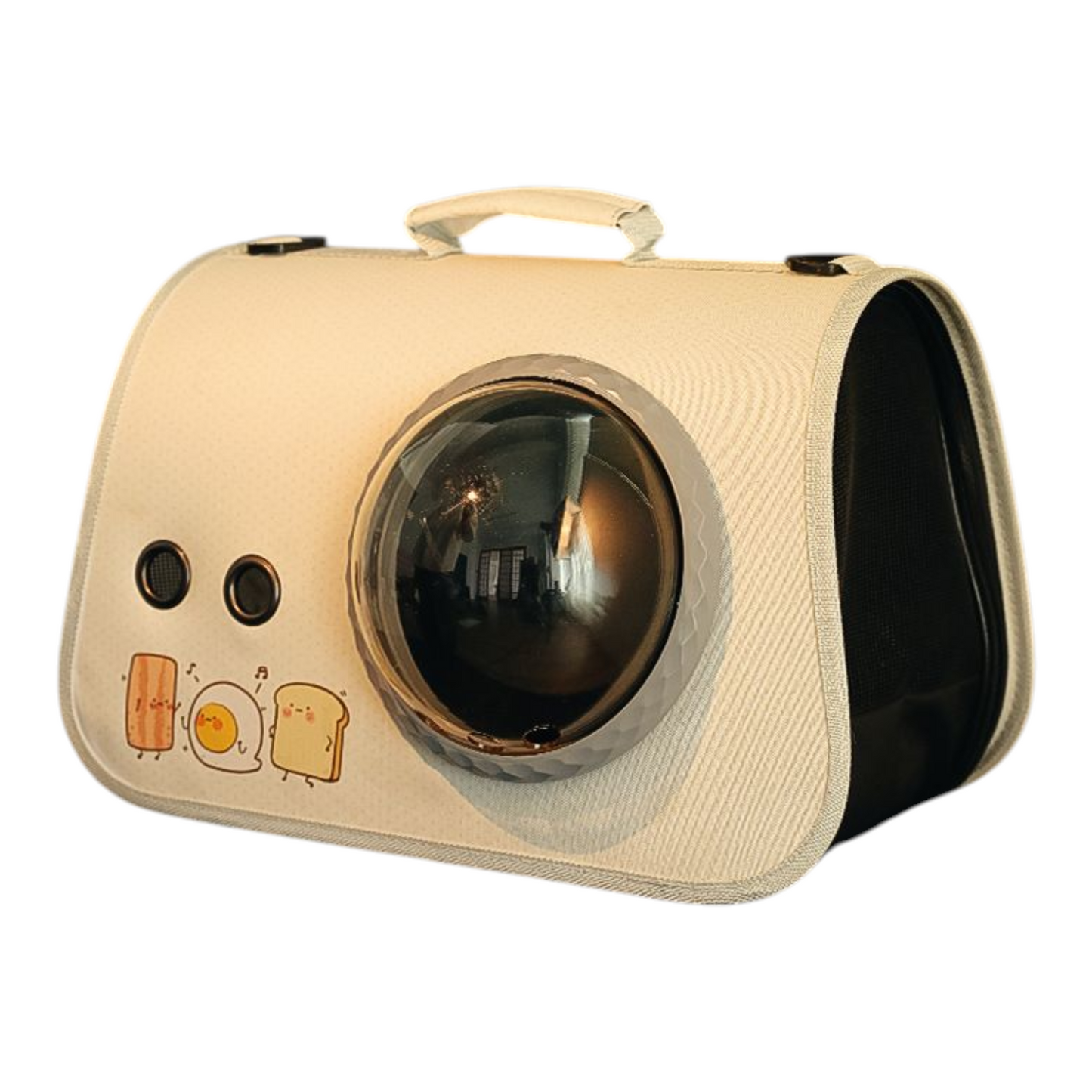 Petovia Portable Cat Carrier Bag | Stylish Space Capsule Shoulder Bag for Cats | Breathable & Large Capacity