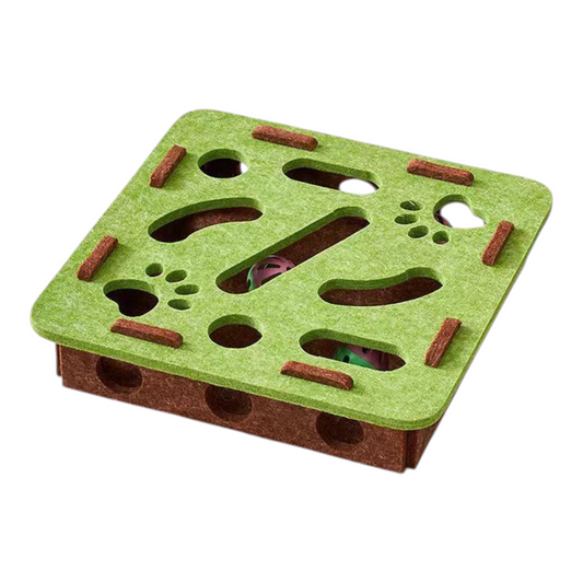 Petovia Felt Maze Toy Box for Cats